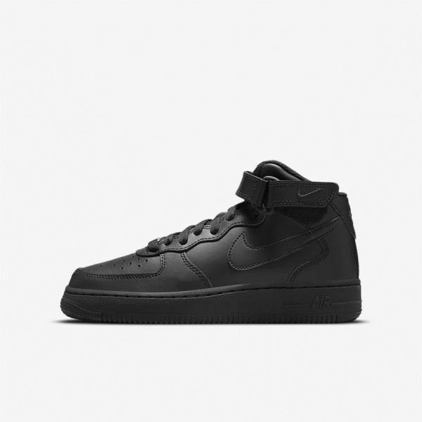 Trampki Dziecięce Nike Air Force 1 Mid LE Older Czarne | NK267FYD