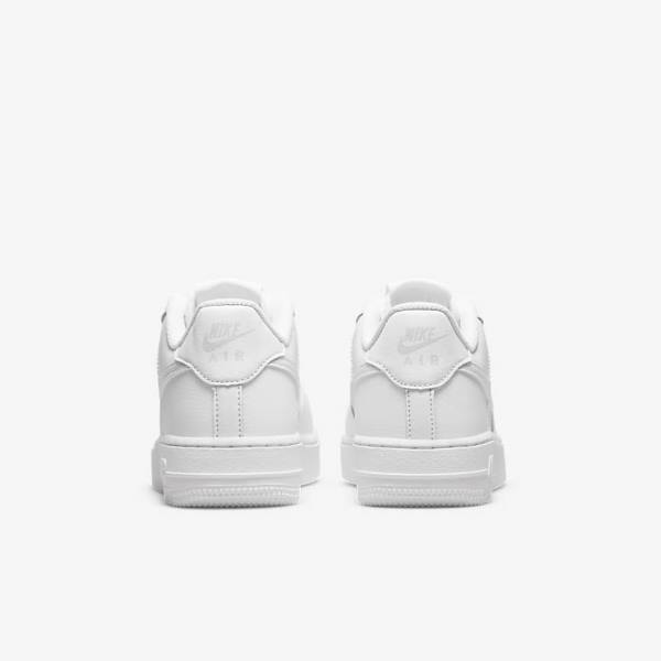 Trampki Dziecięce Nike Air Force 1 Older Białe | NK029AKZ