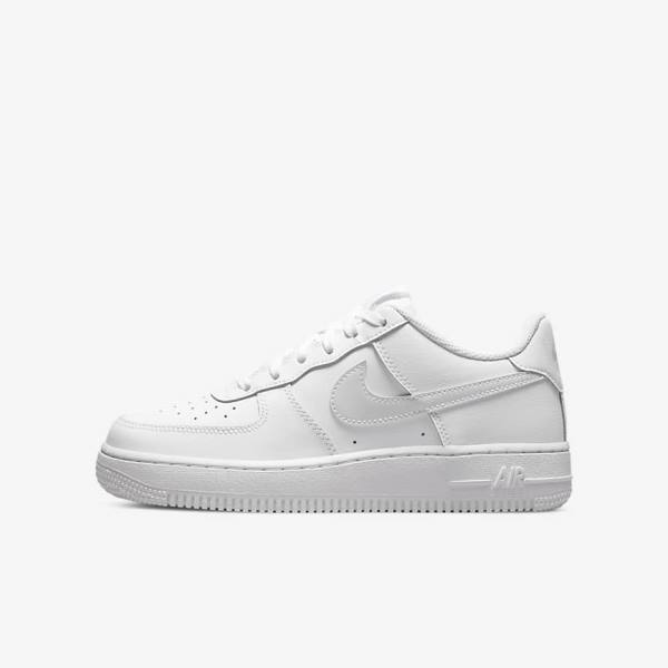 Trampki Dziecięce Nike Air Force 1 Older Białe | NK029AKZ