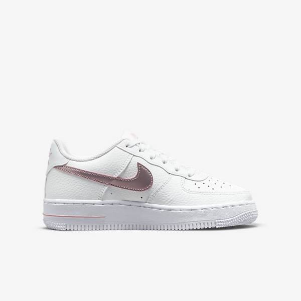 Trampki Dziecięce Nike Air Force 1 Older Białe Różowe | NK375RTZ