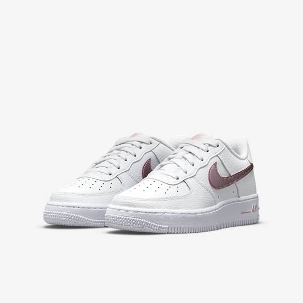 Trampki Dziecięce Nike Air Force 1 Older Białe Różowe | NK375RTZ