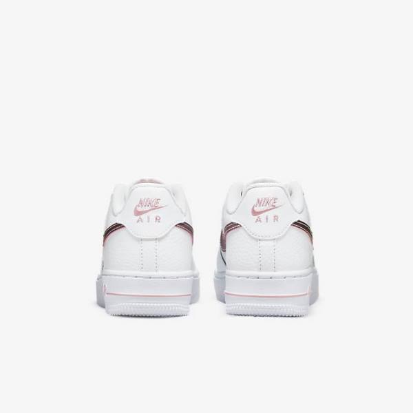 Trampki Dziecięce Nike Air Force 1 Older Białe Różowe | NK375RTZ