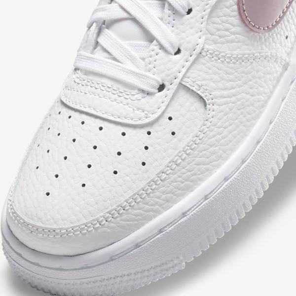 Trampki Dziecięce Nike Air Force 1 Older Białe Różowe | NK375RTZ