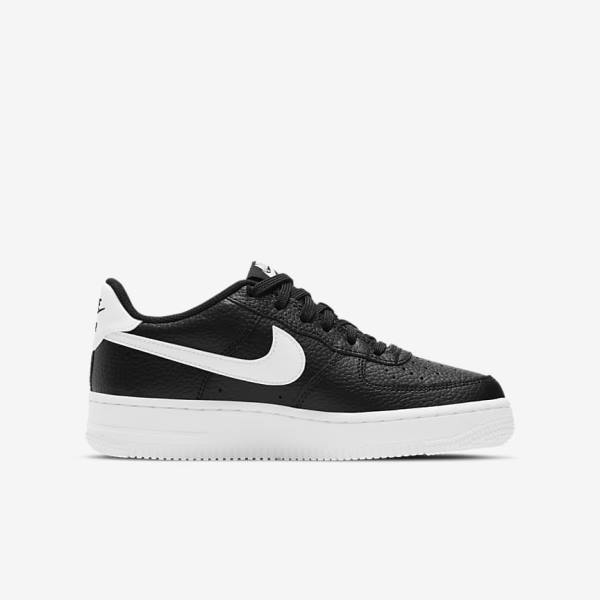 Trampki Dziecięce Nike Air Force 1 Older Czarne Białe | NK803DJE