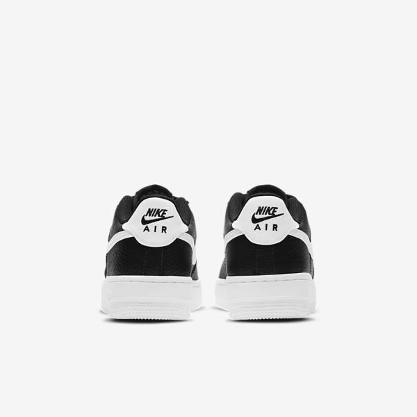 Trampki Dziecięce Nike Air Force 1 Older Czarne Białe | NK803DJE