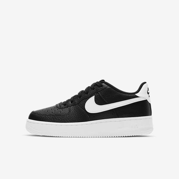 Trampki Dziecięce Nike Air Force 1 Older Czarne Białe | NK803DJE