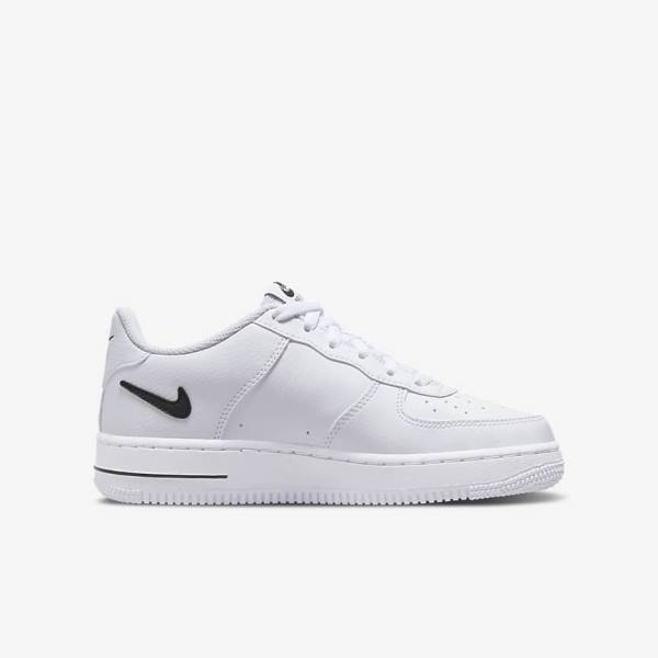 Trampki Dziecięce Nike Air Force 1 Older Białe Czarne | NK863KMJ