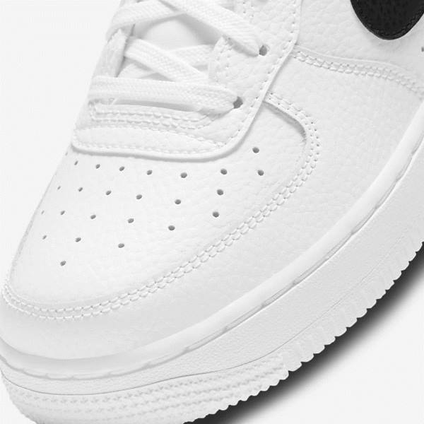 Trampki Dziecięce Nike Air Force 1 Older Białe Czarne | NK874HPZ