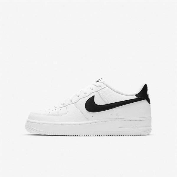 Trampki Dziecięce Nike Air Force 1 Older Białe Czarne | NK874HPZ