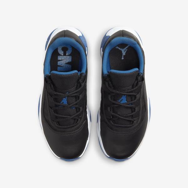 Trampki Dziecięce Nike Air Jordan 11 CMFT Low Older Czarne Ciemny Niebieskie Białe | NK046DAE