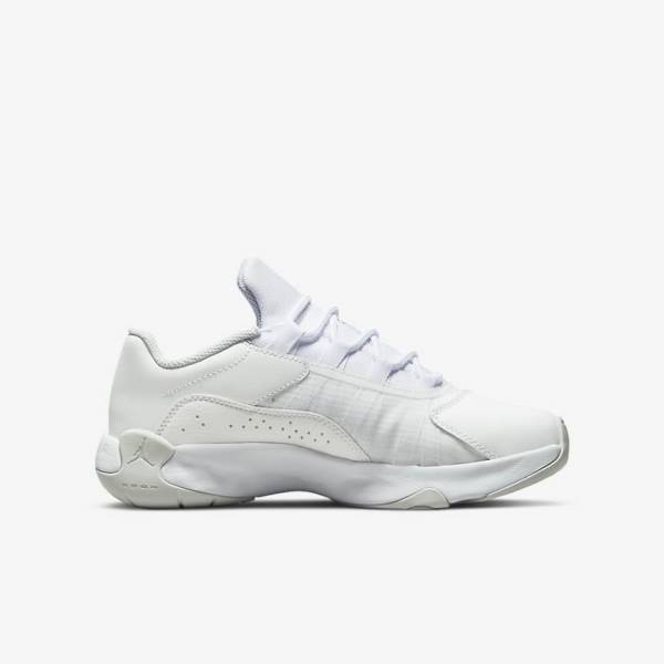 Trampki Dziecięce Nike Air Jordan 11 CMFT Low Older Białe Platyna | NK180LXZ