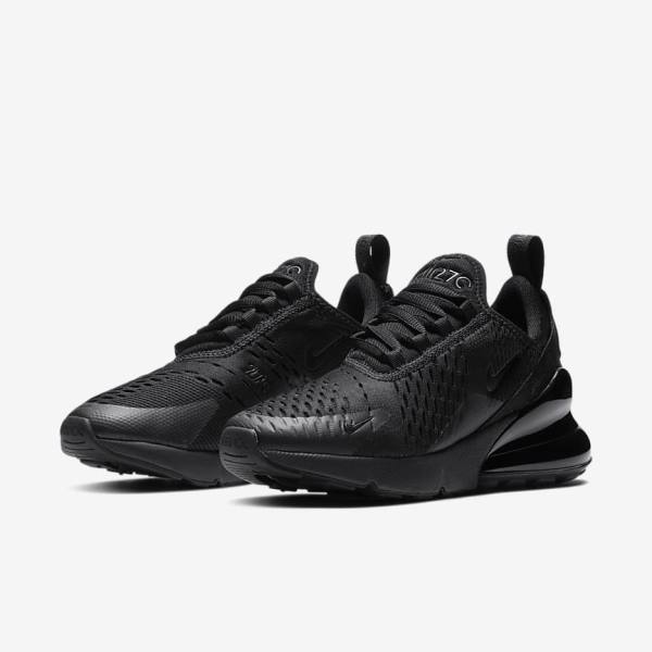 Trampki Dziecięce Nike Air Max 270 Older Czarne | NK653CML