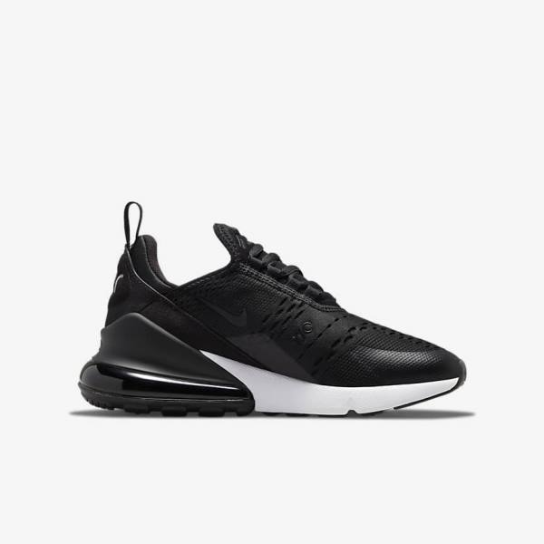 Trampki Dziecięce Nike Air Max 270 Older Czarne Szare | NK694OAW