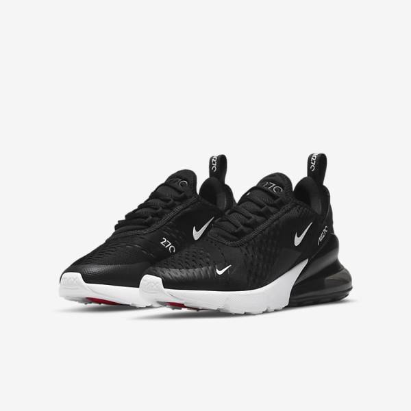 Trampki Dziecięce Nike Air Max 270 Older Czarne Ciemny Szare Białe | NK756ZBC