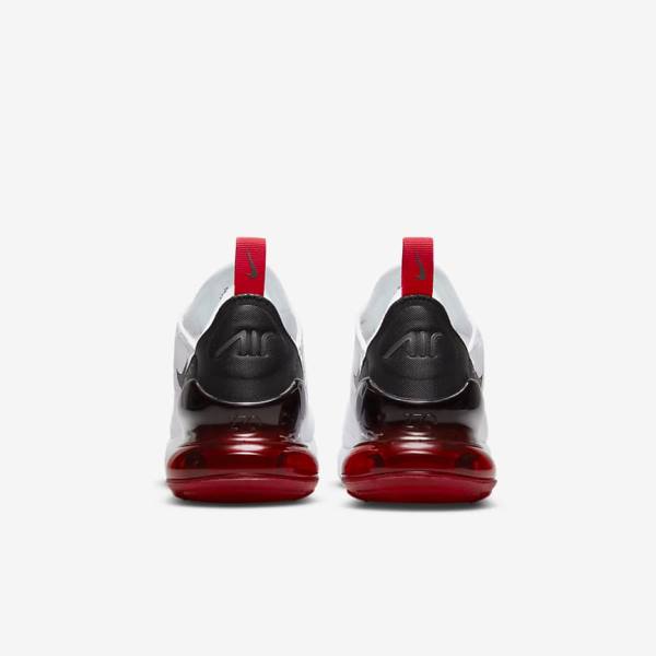 Trampki Dziecięce Nike Air Max 270 Older Białe Czarne Czerwone Szare | NK803KXZ