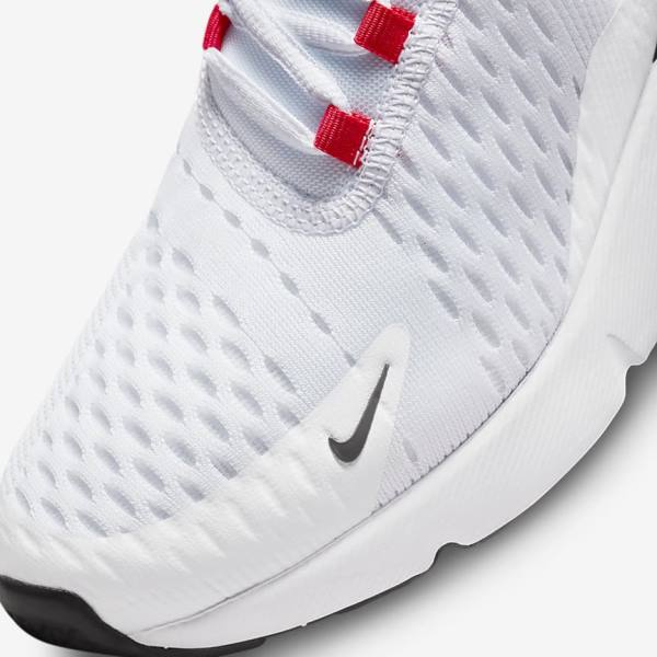 Trampki Dziecięce Nike Air Max 270 Older Białe Czarne Czerwone Szare | NK803KXZ