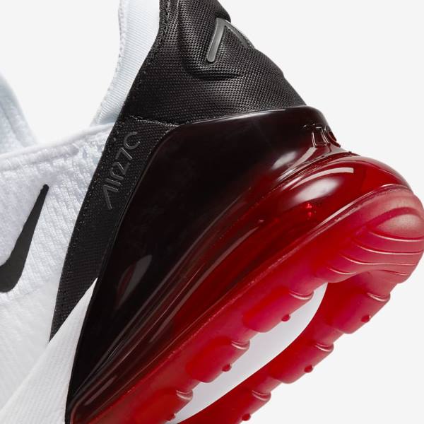 Trampki Dziecięce Nike Air Max 270 Older Białe Czarne Czerwone Szare | NK803KXZ