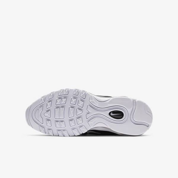 Trampki Dziecięce Nike Air Max 97 Older Czarne Białe | NK561MCP