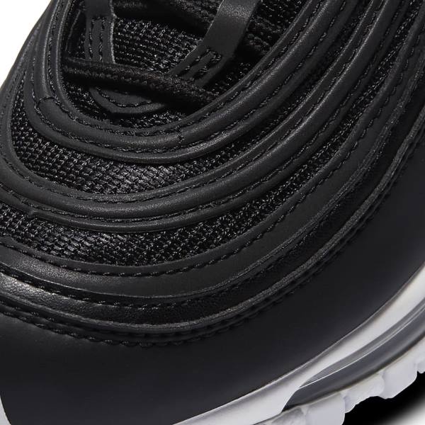 Trampki Dziecięce Nike Air Max 97 Older Czarne Białe | NK561MCP