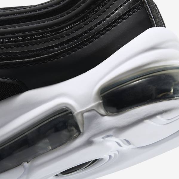 Trampki Dziecięce Nike Air Max 97 Older Czarne Białe | NK561MCP