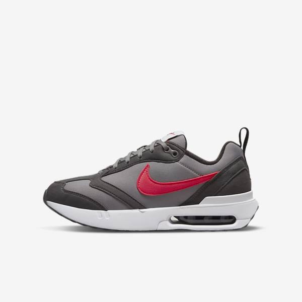 Trampki Dziecięce Nike Air Max Dawn Older Niebieskie Szare Czarne Czerwone | NK398DBK