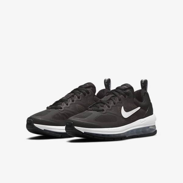 Trampki Dziecięce Nike Air Max Genome Older Czarne Ciemny Szare Białe | NK463LQO