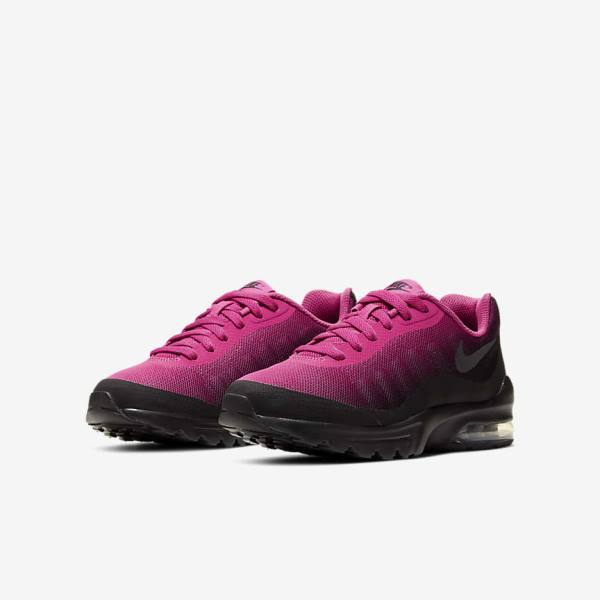 Trampki Dziecięce Nike Air Max Invigor Older Czarne Szare | NK124ANS