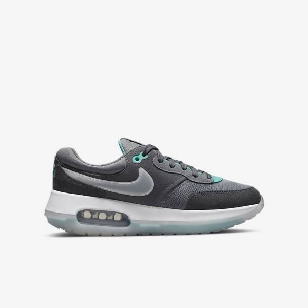 Trampki Dziecięce Nike Air Max Motif Older Szare Turkusowe Ciemny Szare Czarne | NK094SQK