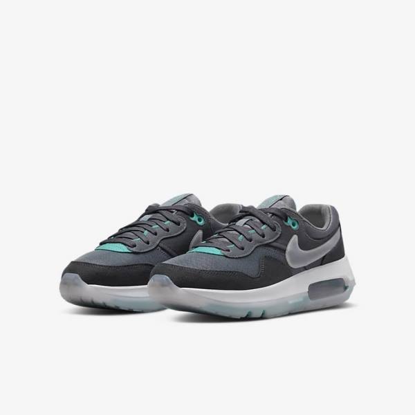 Trampki Dziecięce Nike Air Max Motif Older Szare Turkusowe Ciemny Szare Czarne | NK094SQK