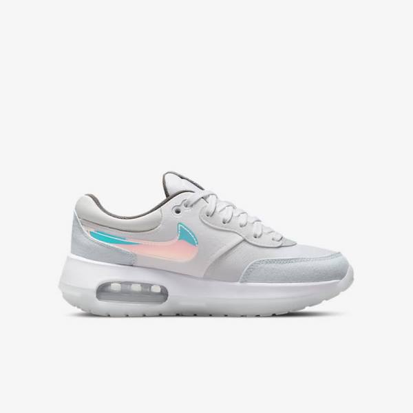 Trampki Dziecięce Nike Air Max Motif Older Białe Niebieskie Szare | NK738HUG