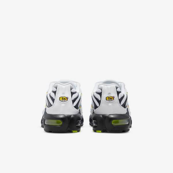 Trampki Dziecięce Nike Air Max Plus Older Białe Szare Niebieskie | NK094XSC