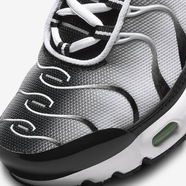 Trampki Dziecięce Nike Air Max Plus Older Białe Czarne Srebrne Mięta | NK369OUS