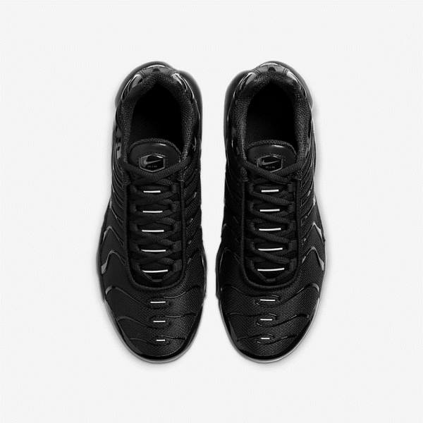 Trampki Dziecięce Nike Air Max Plus Older Czarne | NK419QBC