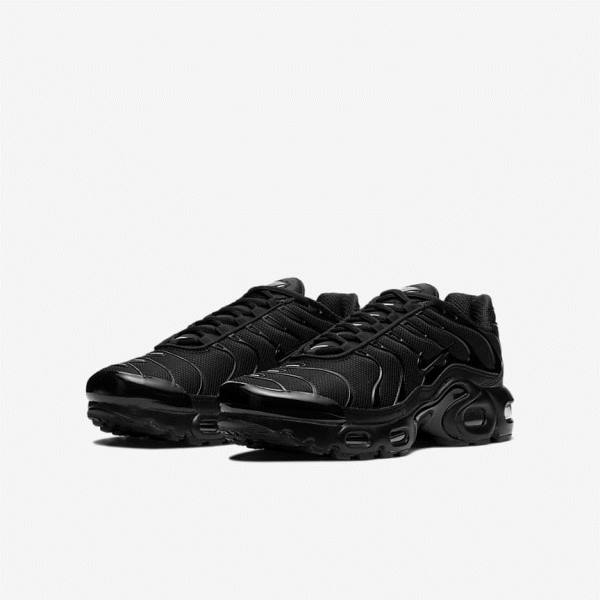 Trampki Dziecięce Nike Air Max Plus Older Czarne | NK419QBC