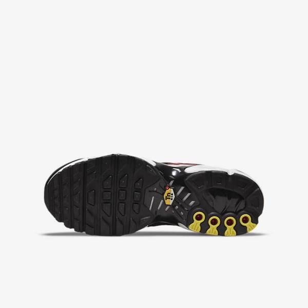 Trampki Dziecięce Nike Air Max Plus Older Szare Czerwone Białe Czarne | NK527XMN