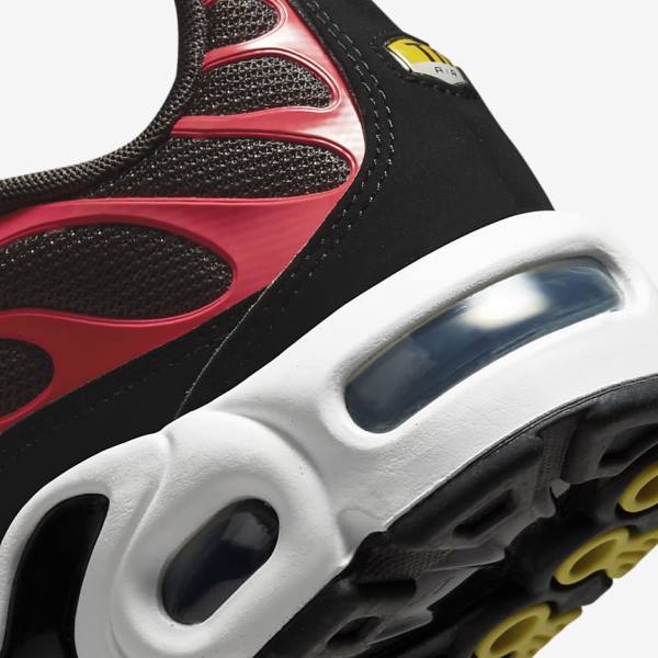 Trampki Dziecięce Nike Air Max Plus Older Szare Czerwone Białe Czarne | NK527XMN