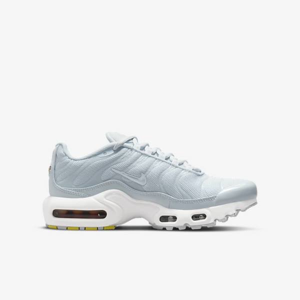 Trampki Dziecięce Nike Air Max Plus Older Białe | NK564AEC