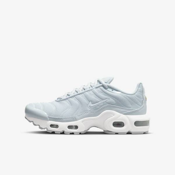 Trampki Dziecięce Nike Air Max Plus Older Białe | NK564AEC