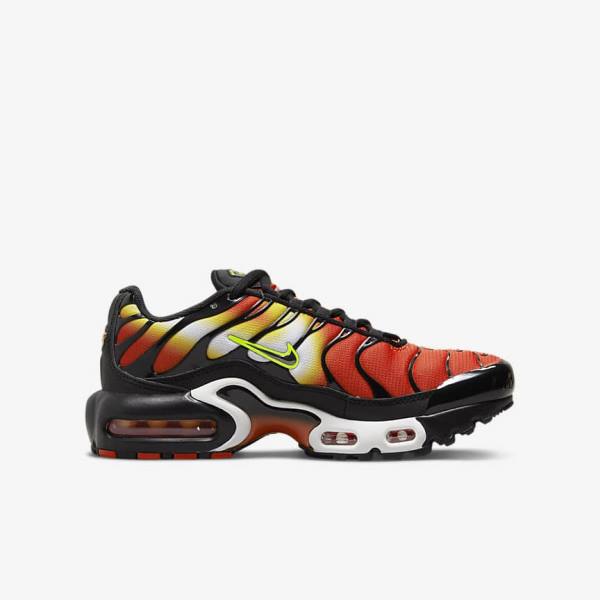 Trampki Dziecięce Nike Air Max Plus Older Pomarańczowe Złote Czarne | NK704NLC