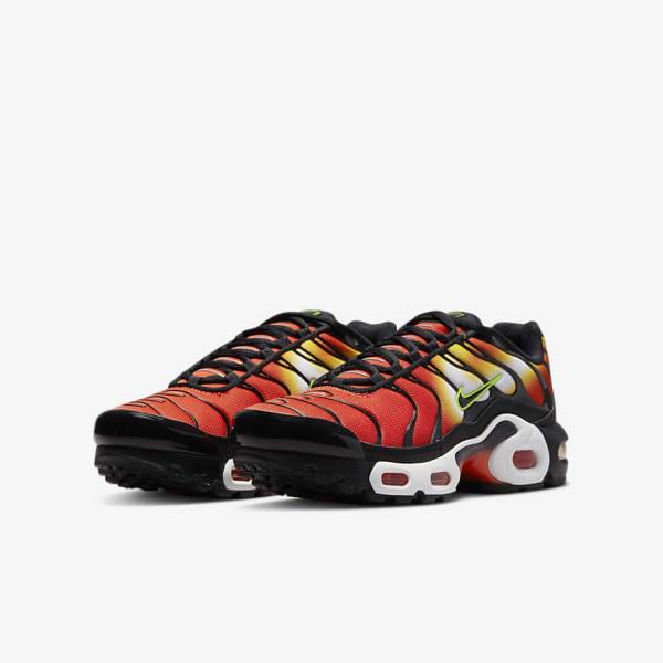 Trampki Dziecięce Nike Air Max Plus Older Pomarańczowe Złote Czarne | NK704NLC