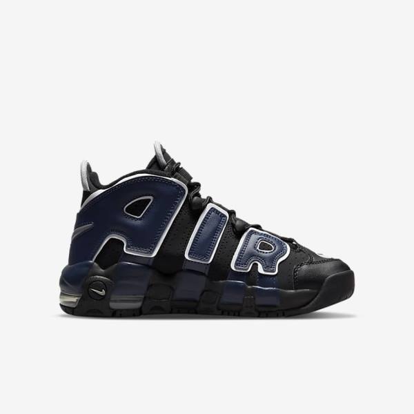 Trampki Dziecięce Nike Air More Uptempo Older Czarne Granatowe Białe Czerwone | NK061OLP