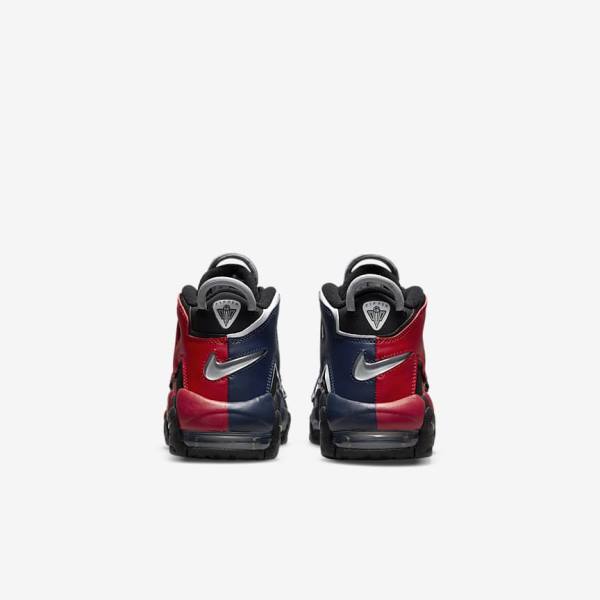 Trampki Dziecięce Nike Air More Uptempo Older Czarne Granatowe Białe Czerwone | NK061OLP