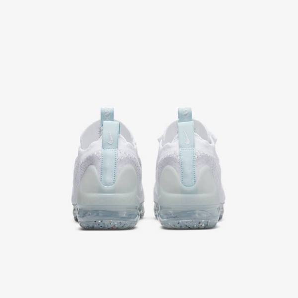 Trampki Dziecięce Nike Air VaporMax 2021 FK Older Białe | NK049BDP