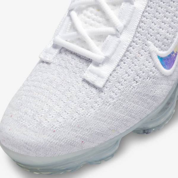 Trampki Dziecięce Nike Air VaporMax 2021 FK Older Białe | NK049BDP