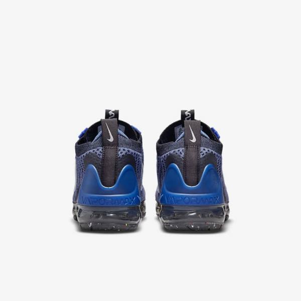 Trampki Dziecięce Nike Air VaporMax 2021 FK Older Królewski Niebieski Białe Ciemny Szare Czarne | NK735RHG