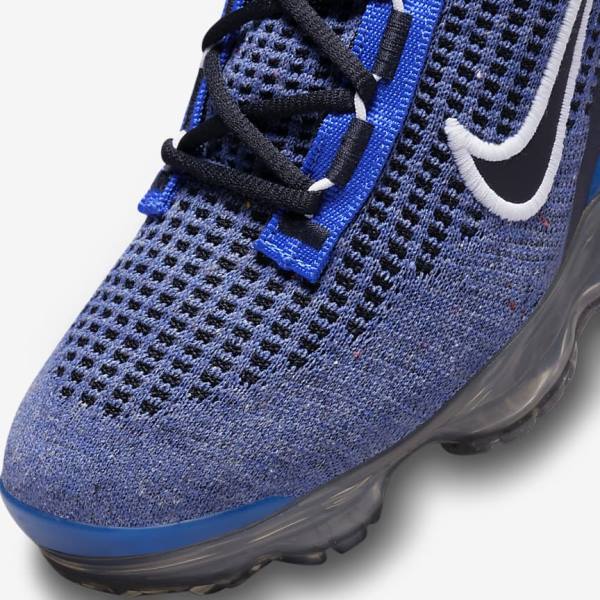 Trampki Dziecięce Nike Air VaporMax 2021 FK Older Królewski Niebieski Białe Ciemny Szare Czarne | NK735RHG