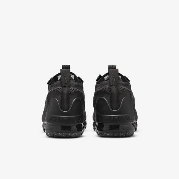 Trampki Dziecięce Nike Air VaporMax 2021 FK Older Czarne Ciemny Szare | NK752OLV