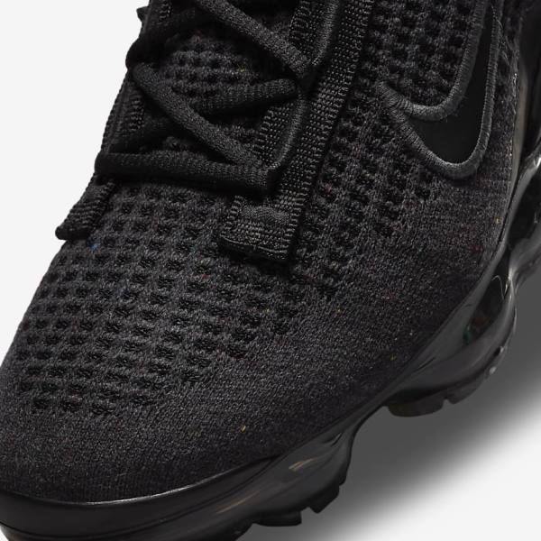 Trampki Dziecięce Nike Air VaporMax 2021 FK Older Czarne Ciemny Szare | NK752OLV