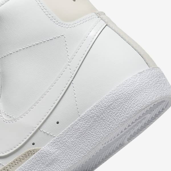 Trampki Dziecięce Nike Blazer Mid 77 Older Białe Głęboka Brązowe Białe | NK253BVM