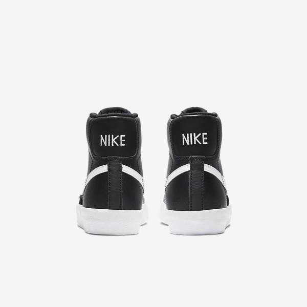 Trampki Dziecięce Nike Blazer Mid 77 Older Czarne Białe Pomarańczowe | NK769HUL